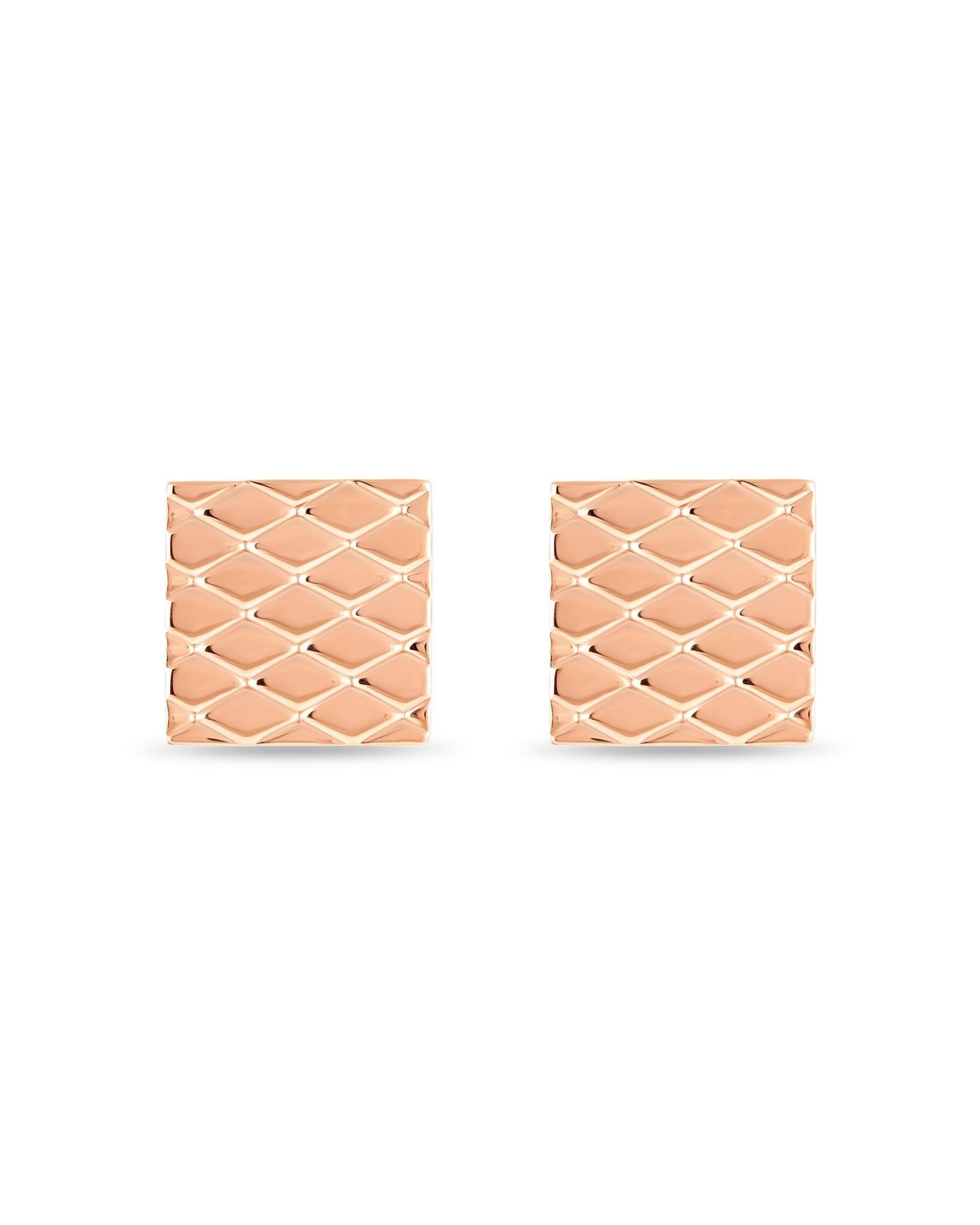 Signature (S) Earrings - Rose Gold